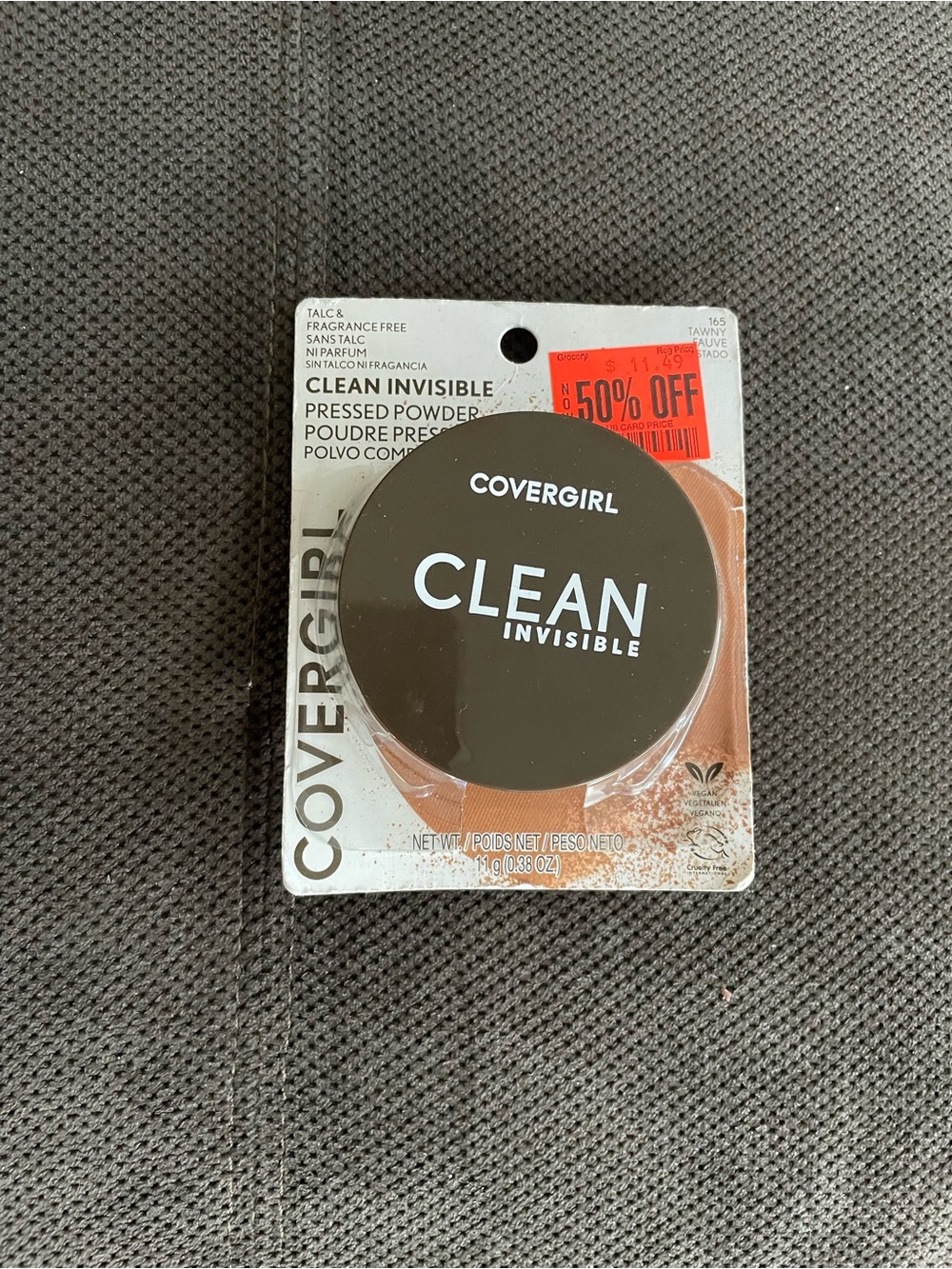 CoverGirl Clean Invisible Pressed Powder – Shade 165 Tawny